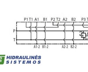 Series subplate for NG10 directional valve with relief valve, A B side ports
