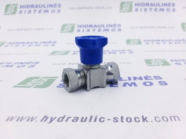 1/4'BSPvv x 1/4'vv 0 In line shut-off pressure gauge valve