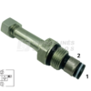 Vožtuvas 2/2 D12.6 3/4 JIC NO 350 bar Ritė d13 40 l/min