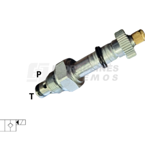 Valve 2/2 D12.6 3/4 JIC NO 300bar solenoid d13 40 l/min