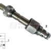 Valve 2/2 D12.6 3/4 JIC NC 40 lpm 350 bar coil D13