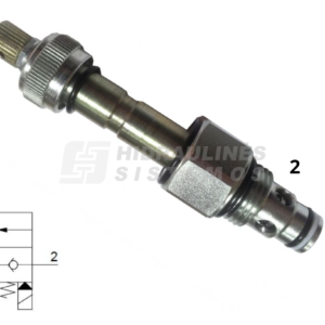 Valve 2/2 D12.6 3/4 JIC NC 40 lpm 350 bar coil D13