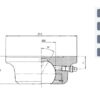 Ball head coupling 65mm