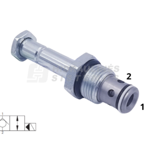 Valve 2/2 D15.8 7/8 JIC NC d12.9 J-serie 45 l/min 210 bar SV3-10-C-0-00