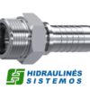 M18 male fitting for 5/16" hose DKOL 12 (Stainless steel)