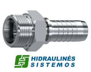 M18 iš 5/16' žarnai DKOL 12 antgalis (Stainless steel)