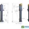Telescopic cylinder 5-169-6480 FC A169-5-06480-004-K1050 HYVA 70526530
