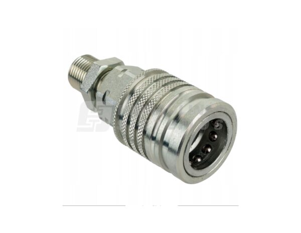 Quick coupling 08 F M18x1,5-bulkhead, two connection sides