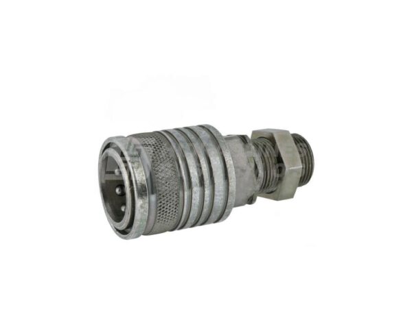 Quick coupling 08 F M22x1,5-bulkhead, two connection sides
