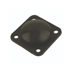 Rubber for button Black