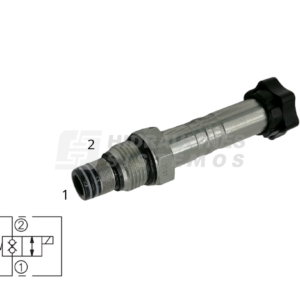 Valve 2/2 D12,6 3/4 JIC NC-bi 210bar for coil d16