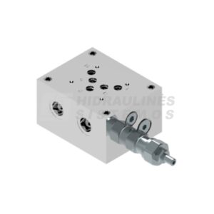 Hydraulic manifold NG10x1 ES 10-09-34-1-3-H with relief valve