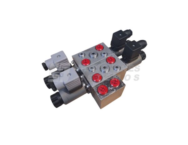 Control valve 2 sec. 20 lpm 1/4'' BSP 400 bar with lock HAWE