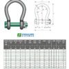 GREEN PIN GRADE 8 BIG MOUTH BOW SHACKLE WITH SAFETY BOLT G-4263