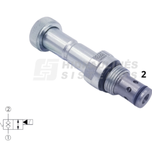 Valve 2/2 D15.8 7/8 JIC solenoid d13 70 l/min
