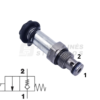 Valve 2/2 D15 M20 solenoid d18 NC