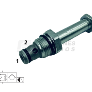 Valve 2/2 D12.6 3/4 JIC NO 210bar d12.9 S-serija 23l/min SV5-8-O-0-00