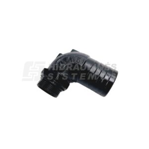 Suction fitting 2' male x for 50 mm hose, 90 angle