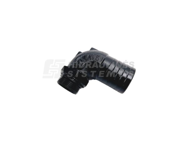 Suction fitting 2' male x for 50 mm hose, 90 angle
