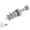 Valve 2/2 D22.2 1.1/16' JIC solenoid d19 bi-NC 350 bar