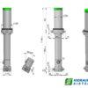 Telescopic cylinder 5-174-6660 5C IPH 5C-06660-174-5-M1050-CRN0N