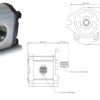 GR2 16 cm3/r gear pump D-BSP 1/2 - 3/4 (10)-T WH
