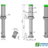 Telescopic cylinder 5-174-7030 5C IPH 5C-07030-174-5-M1050-CRN0N