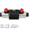 Solenoid-operated directional valve NG6 4/3, spool type 6C P-A-B-T, 024 VDC, D1VW004CNJW91 Parker