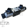 Solenoid-operated directional valve NG6 4/3, spool type 2C P-A-B-T, with two coils, DHE-0711-X-24DC