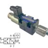 Solenoid-operated directional valve NG6 4/2, spool type 2A II-X, 024 VDC, with position sensor HV084