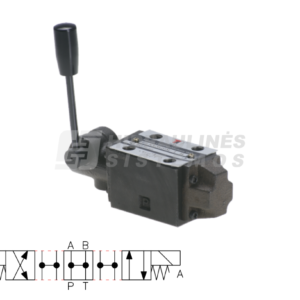 Mechanical directional valve NG6 4/3, spool type 0C P-T-A-B, with mechanical control, KVNG6M-3 H Tra