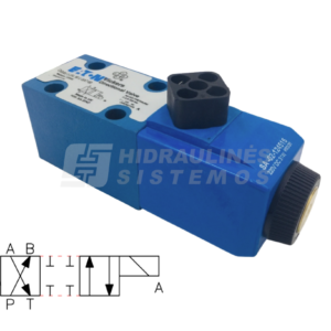 Solenoid-operated directional valve NG6 4/2, spool type 2AL X-II, 220 VDC, DG4V-3 2AL MUSA760 Danfos