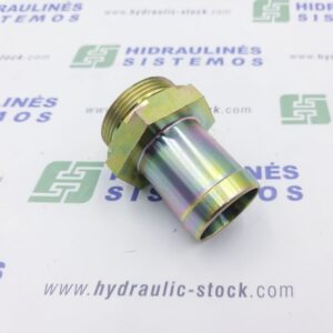 Suction fitting 1.1/2' male x for 40 mm hose, 0 angle