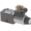 Solenoid-operated directional valve NG6 4/2, spool type 521AL X (P-A-B.T), 012 VDC, 60 L/min, KVNG6-
