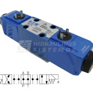 Solenoid-operated directional valve NG6 4/3, spool type 0C P-A-B-T, 012 VDC, DG4V-3 0C MUG760 Danfos