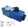 Solenoid-operated directional valve NG6 4/2, spool type 2AL X-II, 024 VDC, DG4V-3 2AL MUH760 Danfoss
