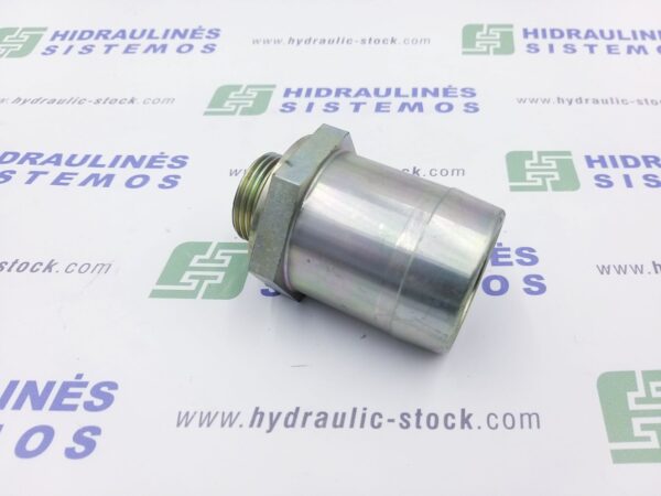 Žemo slėgio antgalis 1' išoriniu sriegiu x 50 mm žarnai, 0 kampas