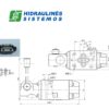 Mechanical directional valve NG6 4/3, spool type 0C P-T-A-B, with mechanical control, KVNG6M-3 H Tra