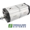 Hydraulic pump double 16 and 14 ccm