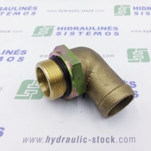 Suction fitting 1.1/4' male x for 40 mm hose, 90 angle