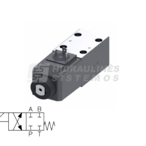 Solenoid-operated directional valve NG6 4/2, spool type 2B 0-X, 012 VDC, DG4V-3 2B MUG760 Danfoss