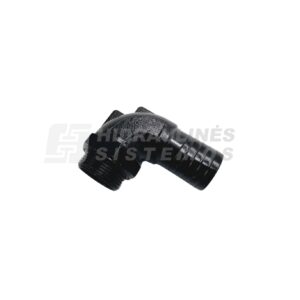 Suction fitting 1.1/4' male x for 38 mm hose, 90 angle