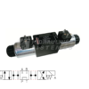 Solenoid-operated directional valve NG6 4/3, spool type 8C P-T-A-B, 024 VDC, 101201004 Grieger