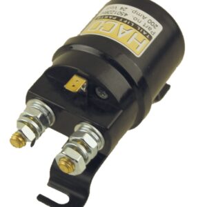 Starter solenoid 24V 200 A rare mounting HACO