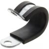 Metal pipe clamp with rubber 33 mm