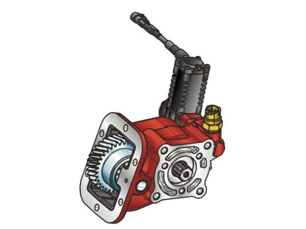 Power take-off box PTO IVECO 1:1.5, 6 S 420 WR with 12V launch kit