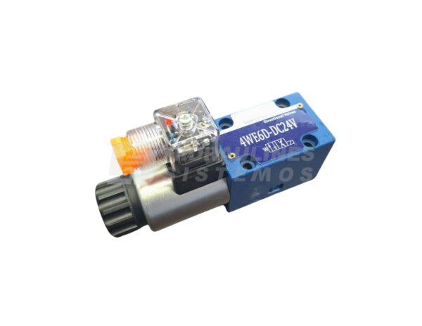 Solenoid-operated directional valve NG6 4/2, spool type 2A II-X, 024 VDC, 4WE6D-DC24V
