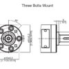 Hydraulic motor MM 08 C 16mm shaft