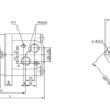 Hydraulic motor MS 160 C 32mm shaft, ziHYD BM3Y-160 P10AY/T27