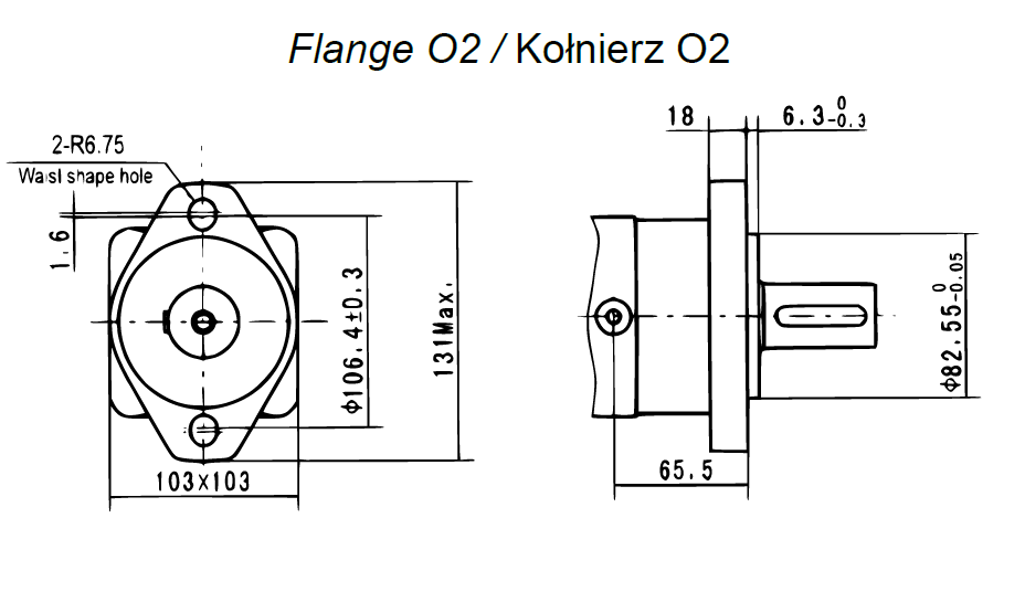 Hydraulic motor MS 160 C 32mm shaft, ALSG3-160-O2-C32-01 Ambr